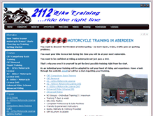 Tablet Screenshot of 2112biketraining.co.uk